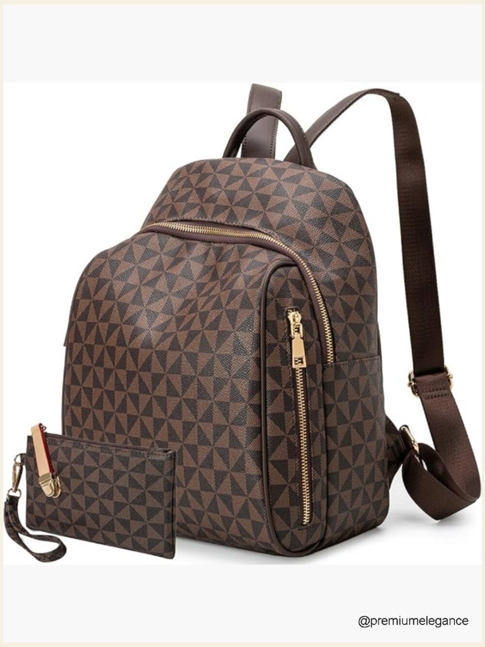 Large Leather Anti-Theft Fashion Backpack Purse for Women